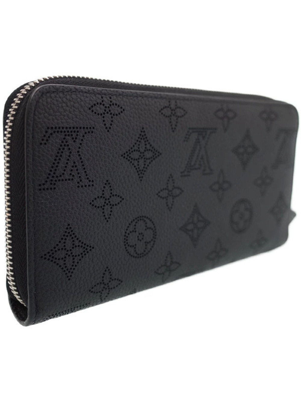 Louis Vuitton Round Zipper Zippy Long Mahina Wallet